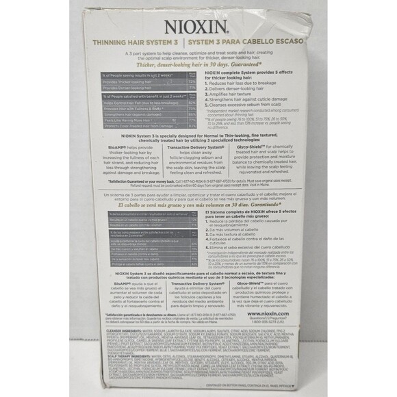 NIOXIN 3 System Kit Kit Normal To Thin Looking For Fine Hair Thicker Hair NIB - Picture 2 of 4